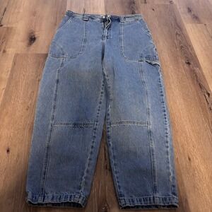 Alex Mill Carpenter Jeans Pheobe Denim Utility Straight Leg Blue Size 32